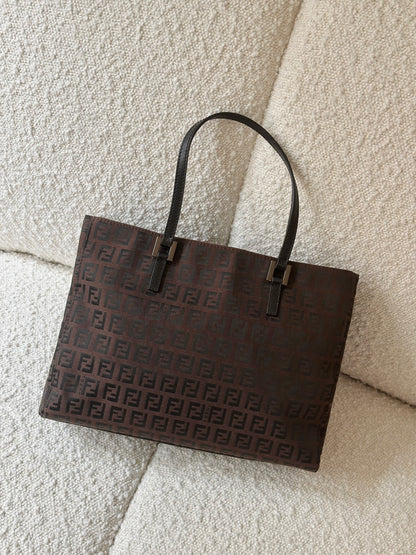 FENDI ZUCCHINO CANVAS MINI TOTE BAG