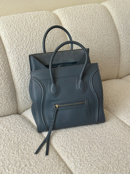CELINE CALFSKIN PETROL BLUE PHANTOM LUGGAGE
