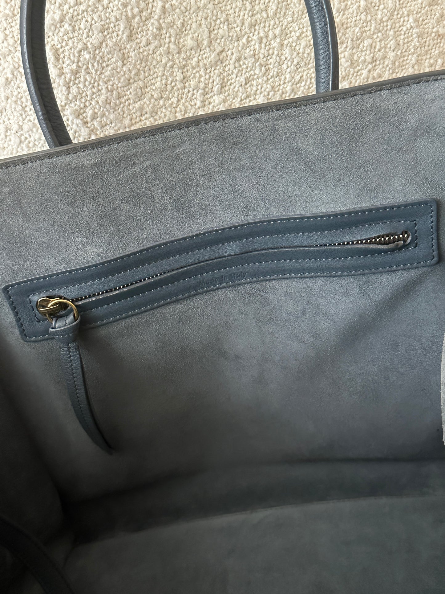 CELINE CALFSKIN PETROL BLUE PHANTOM LUGGAGE