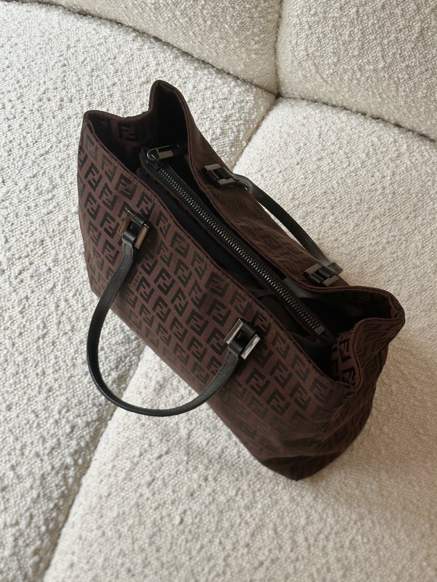 FENDI ZUCCHINO CANVAS MINI TOTE BAG