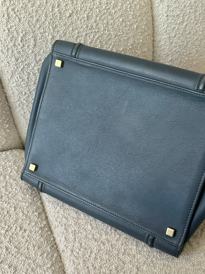 CELINE CALFSKIN PETROL BLUE PHANTOM LUGGAGE