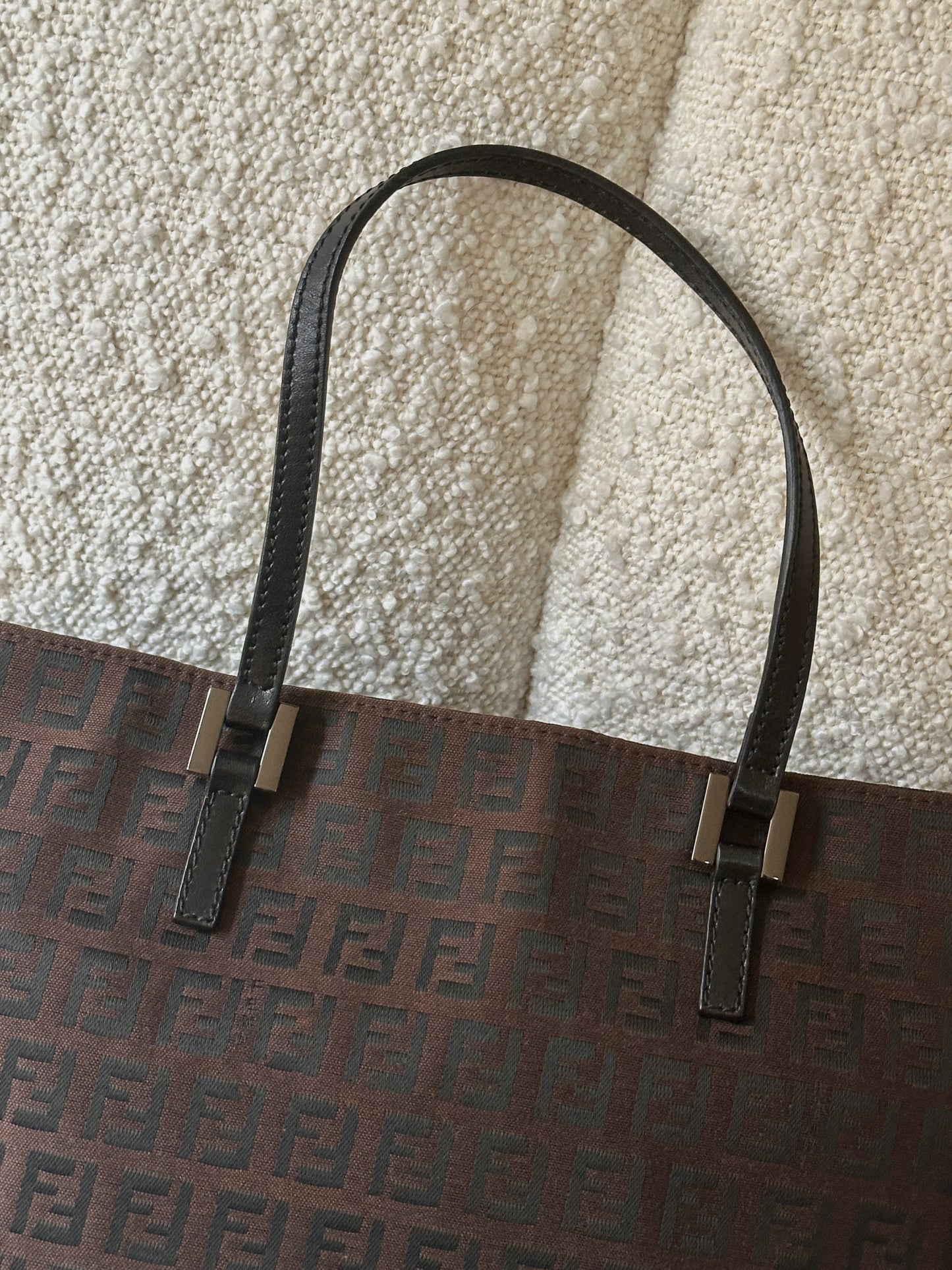 FENDI ZUCCHINO CANVAS MINI TOTE BAG
