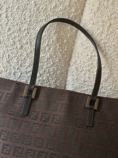 FENDI ZUCCHINO CANVAS MINI TOTE BAG