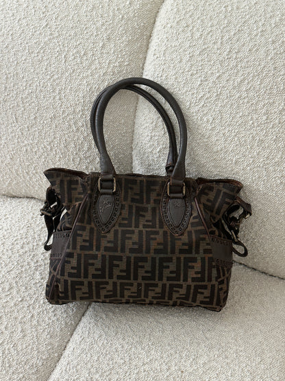 FENDI ETNICO ZUCCA CANVAS TOTE BAG