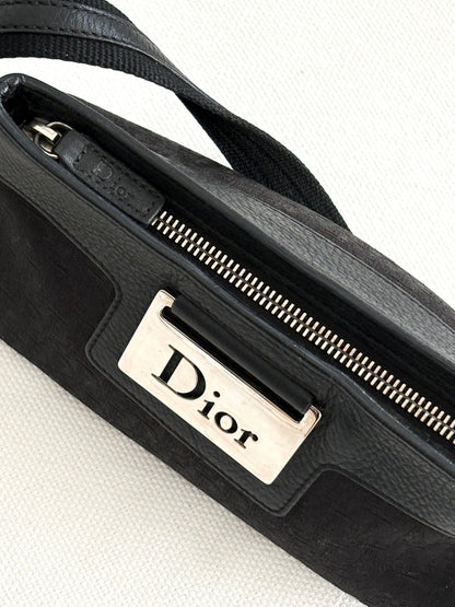 DIOR MONOGRAM CANVAS COLUMBUS SHOULDER BAG