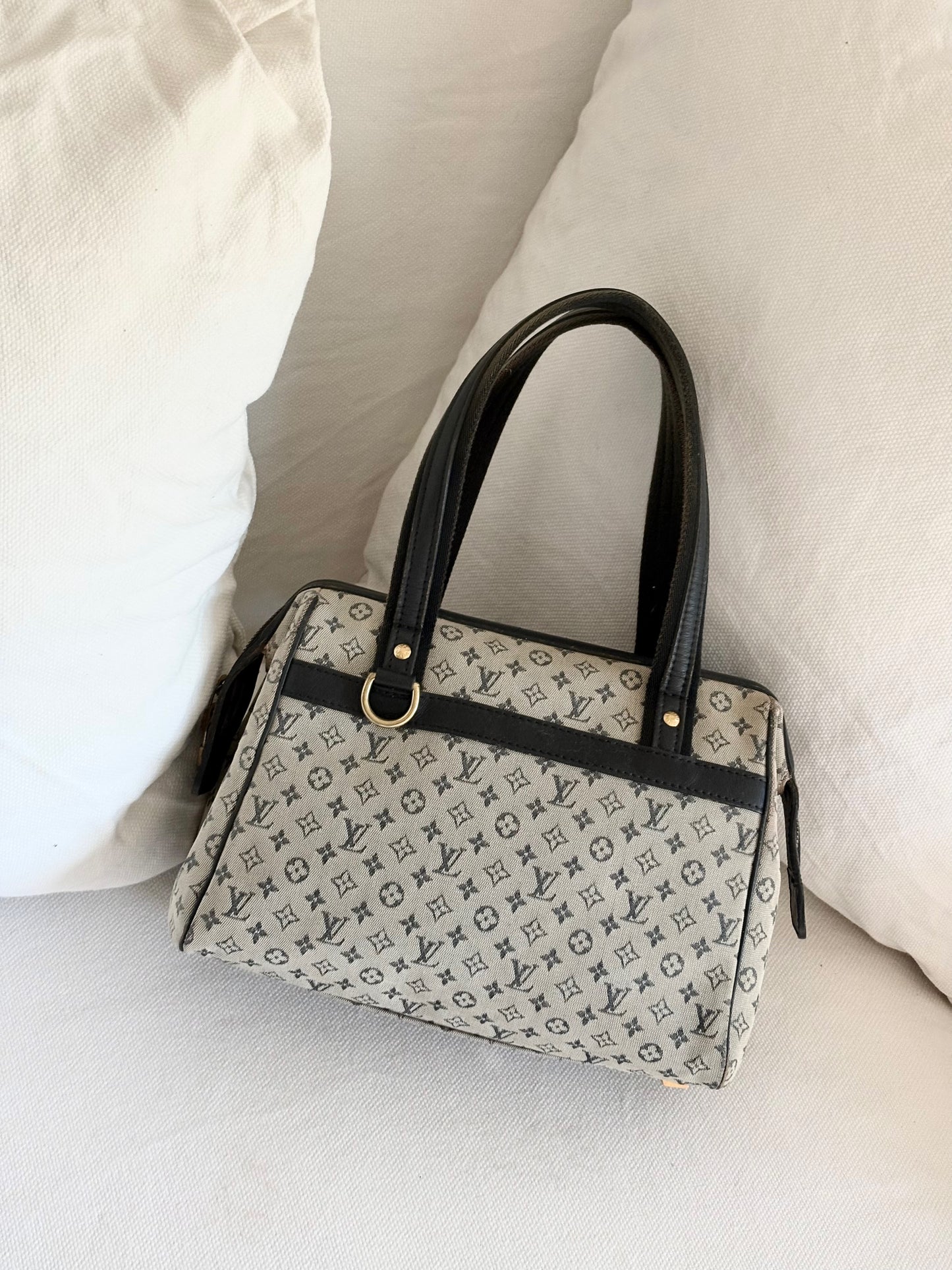 LOUIS VUITTON MONOGRAM MINI LIN CANVAS JOSEPHINE BAG