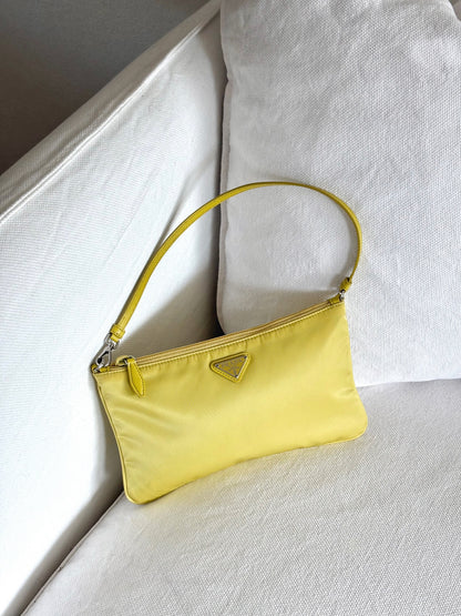 RE-NYLON YELLOW VELA SHOULDER BAG