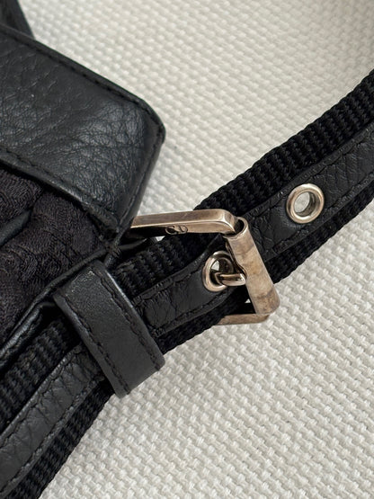 DIOR MONOGRAM CANVAS COLUMBUS SHOULDER BAG