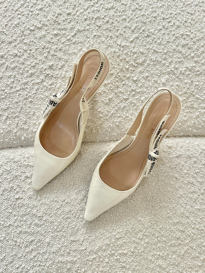 DIOR J’ADIOR PATENT CALFSKIN SLINGBACK HEELS