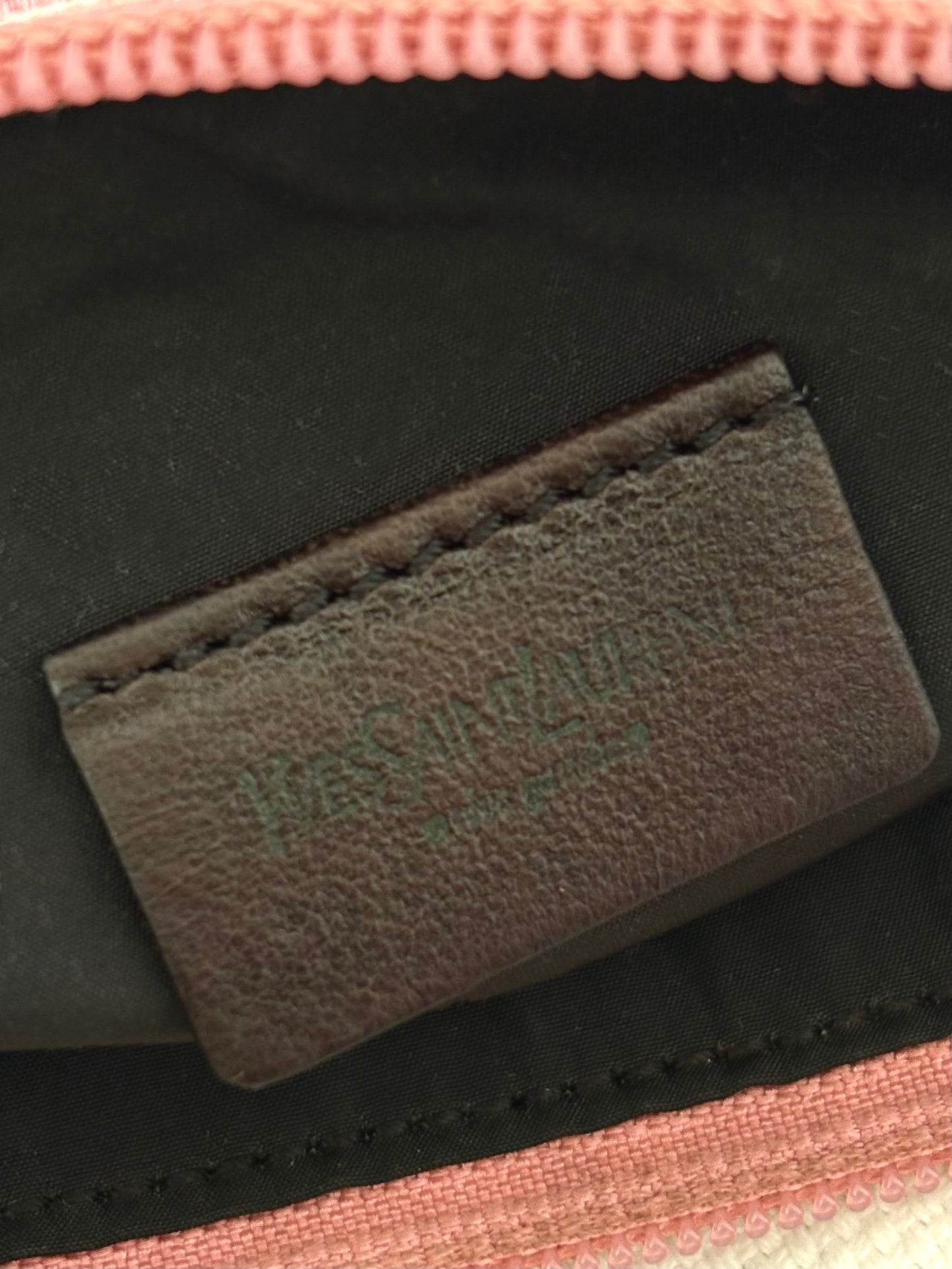 YSL RIVE GAUCHE MINI CANVAS SHOULDER BAG