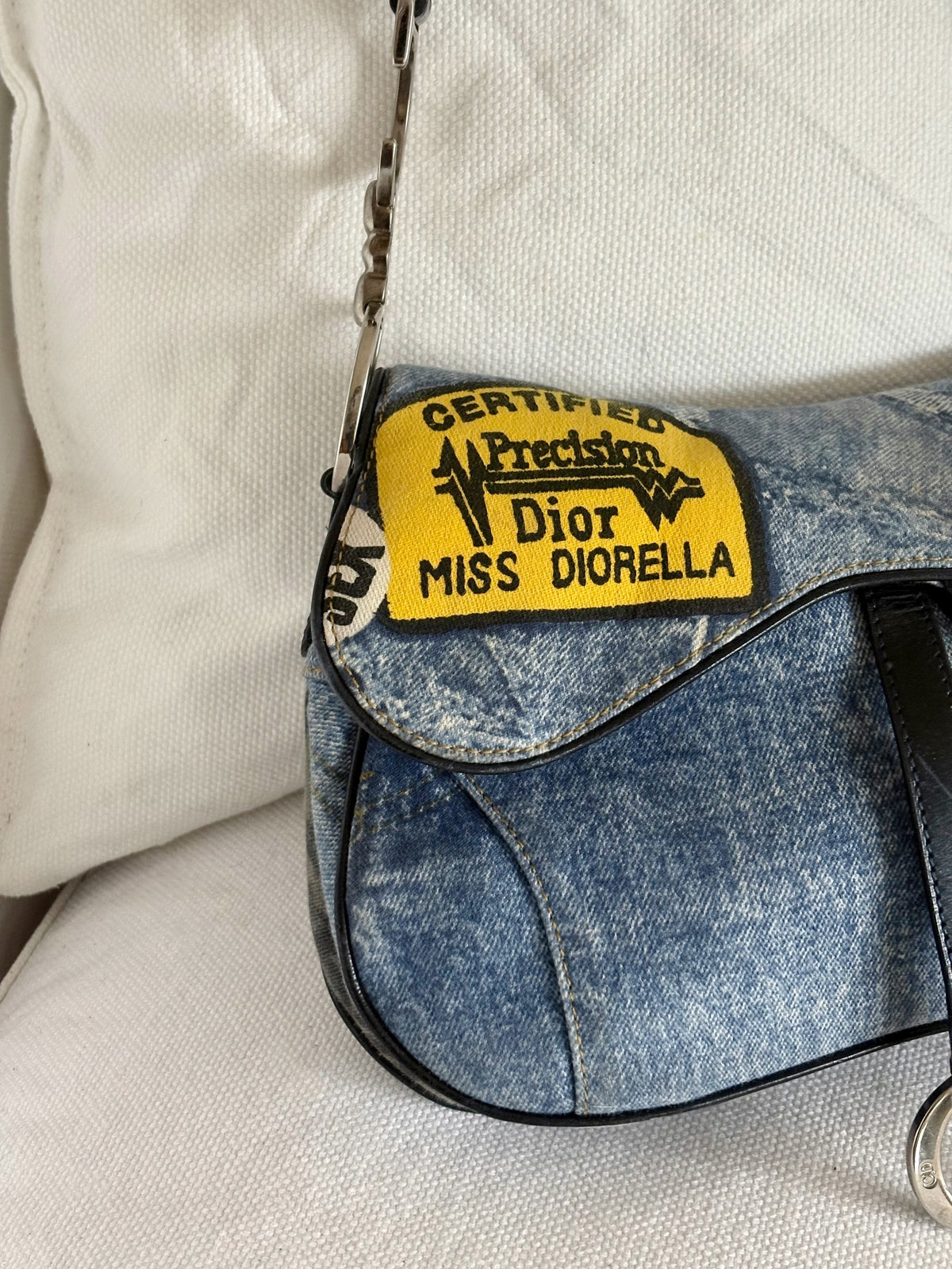 DIOR MISS DIORELLA DOUBLE SADDLE BAG
