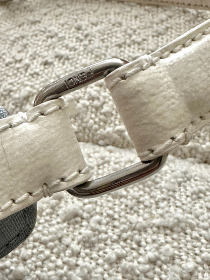 FENDI BABY BLUE OYSTER SHOULDER BAG
