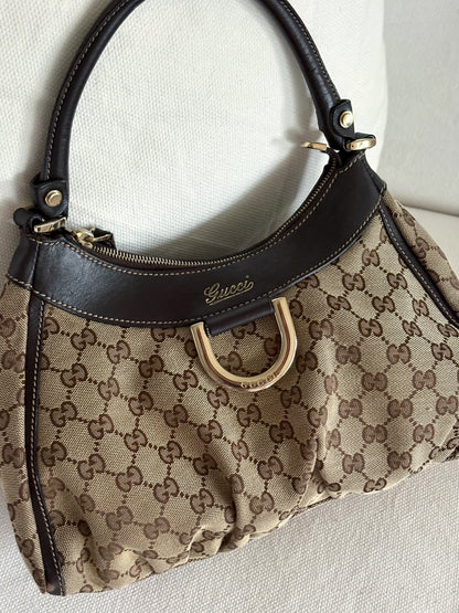 GUCCI GUCCISSIMA ABBEY D RING BAG