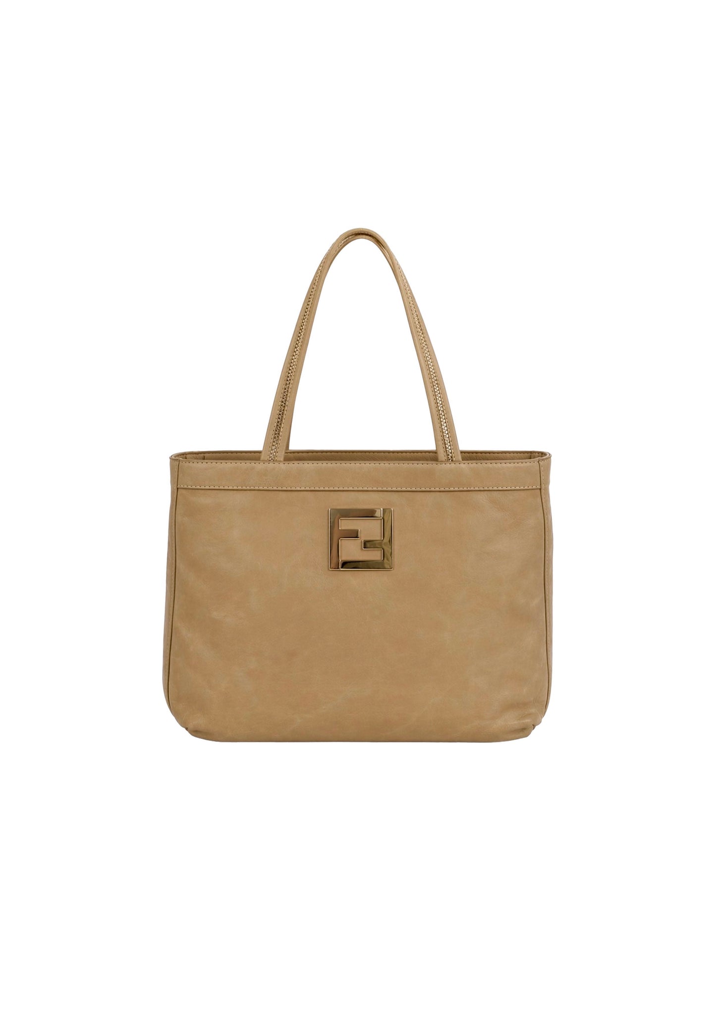 FENDI BORSA CHAIN LEATHER TOTE BAG