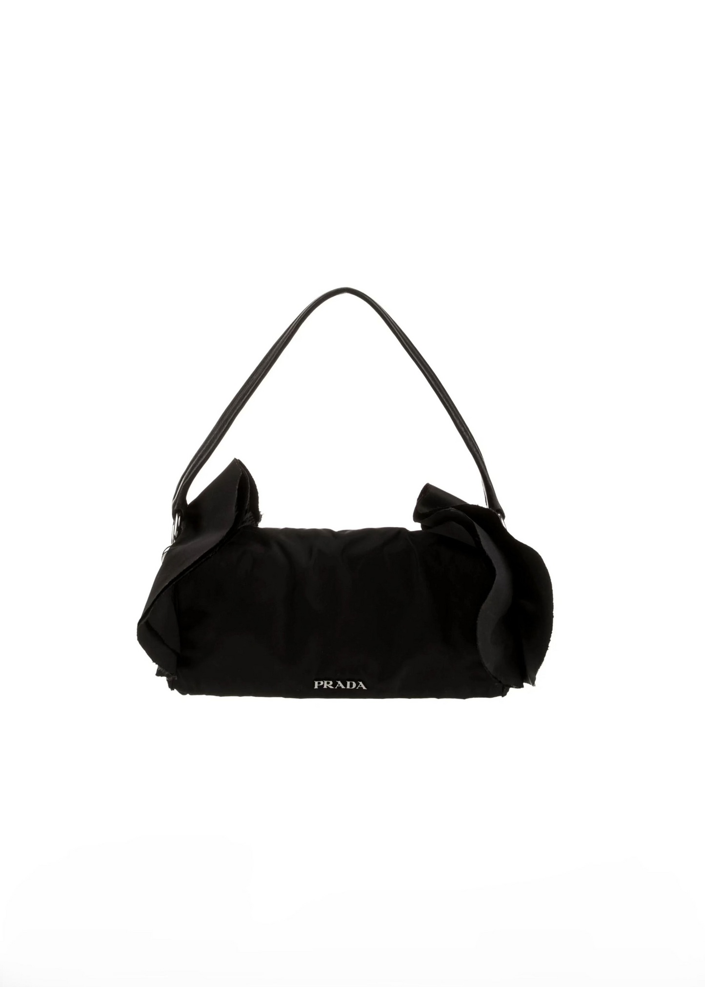 PRADA NYLON TESSUTO RUFFLE SHOULDER BAG