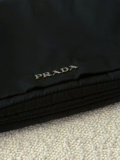 PRADA NYLON TESSUTO RUFFLE SHOULDER BAG