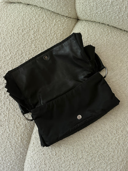 PRADA NYLON TESSUTO RUFFLE SHOULDER BAG