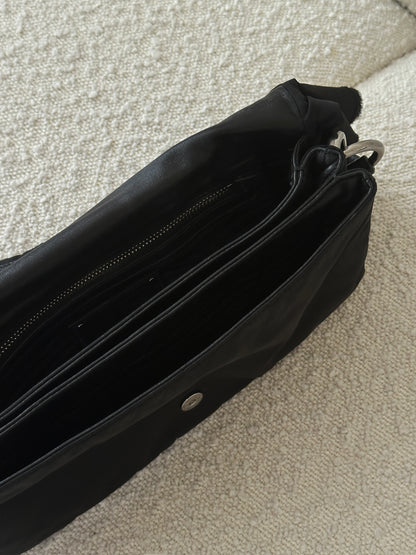 PRADA NYLON TESSUTO RUFFLE SHOULDER BAG