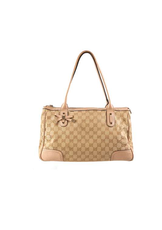 GUCCI PRINCY RIBBON GUCCISSIMA TOTE BAG