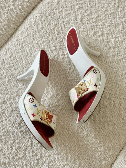 LOUIS VUITTON MURAKAMI MULTICOLOR HEELS