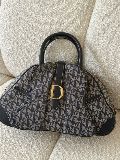 DIOR LARGE BOWLER DOUBLE SADDLE BAG