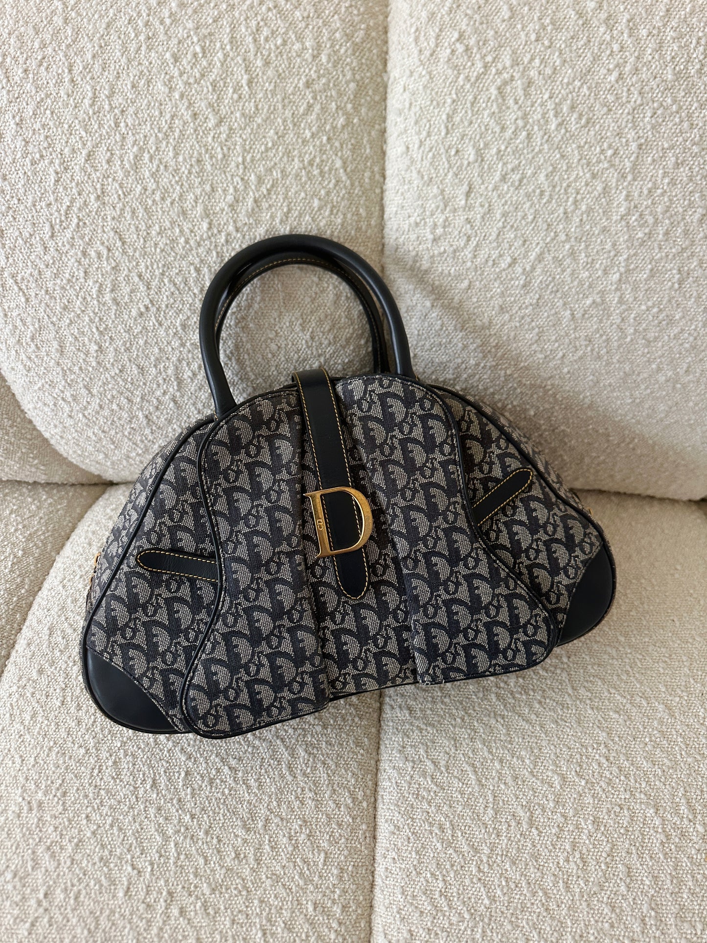 DIOR LARGE BOWLER DOUBLE SADDLE BAG