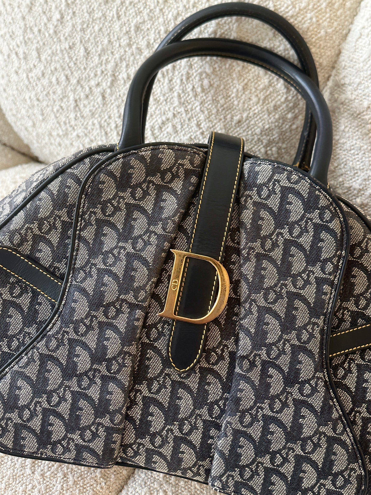 DIOR LARGE BOWLER DOUBLE SADDLE BAG