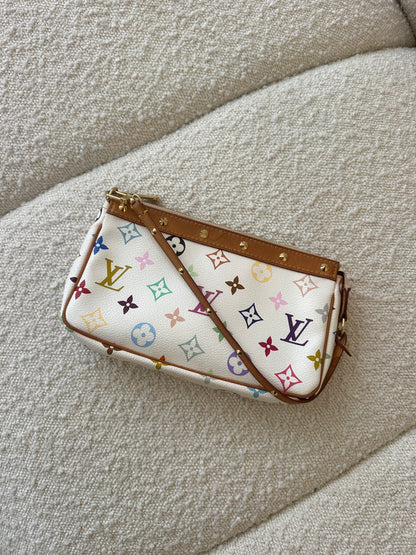 LOUIS VUITTON MULTICOLOUR  WHITE POCHETTE