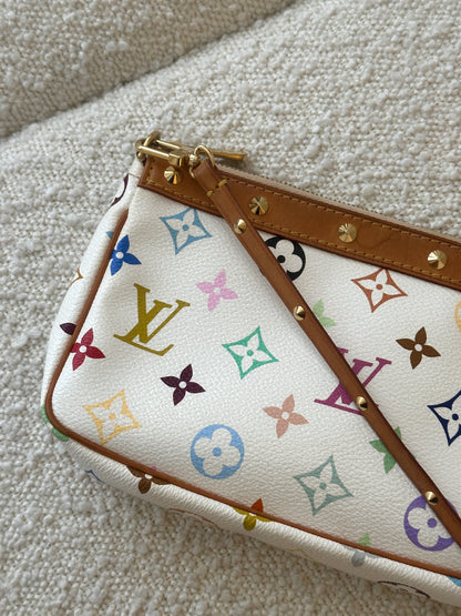 LOUIS VUITTON MULTICOLOUR  WHITE POCHETTE