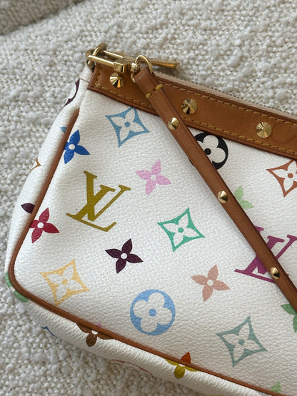 LOUIS VUITTON MULTICOLOUR  WHITE POCHETTE