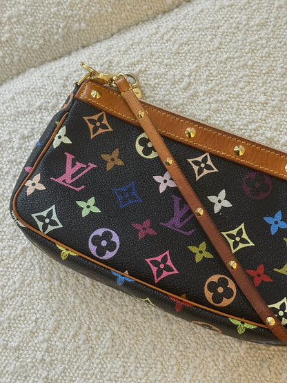 LOUIS VUITTON MULTICOLOUR  BLACK POCHETTE