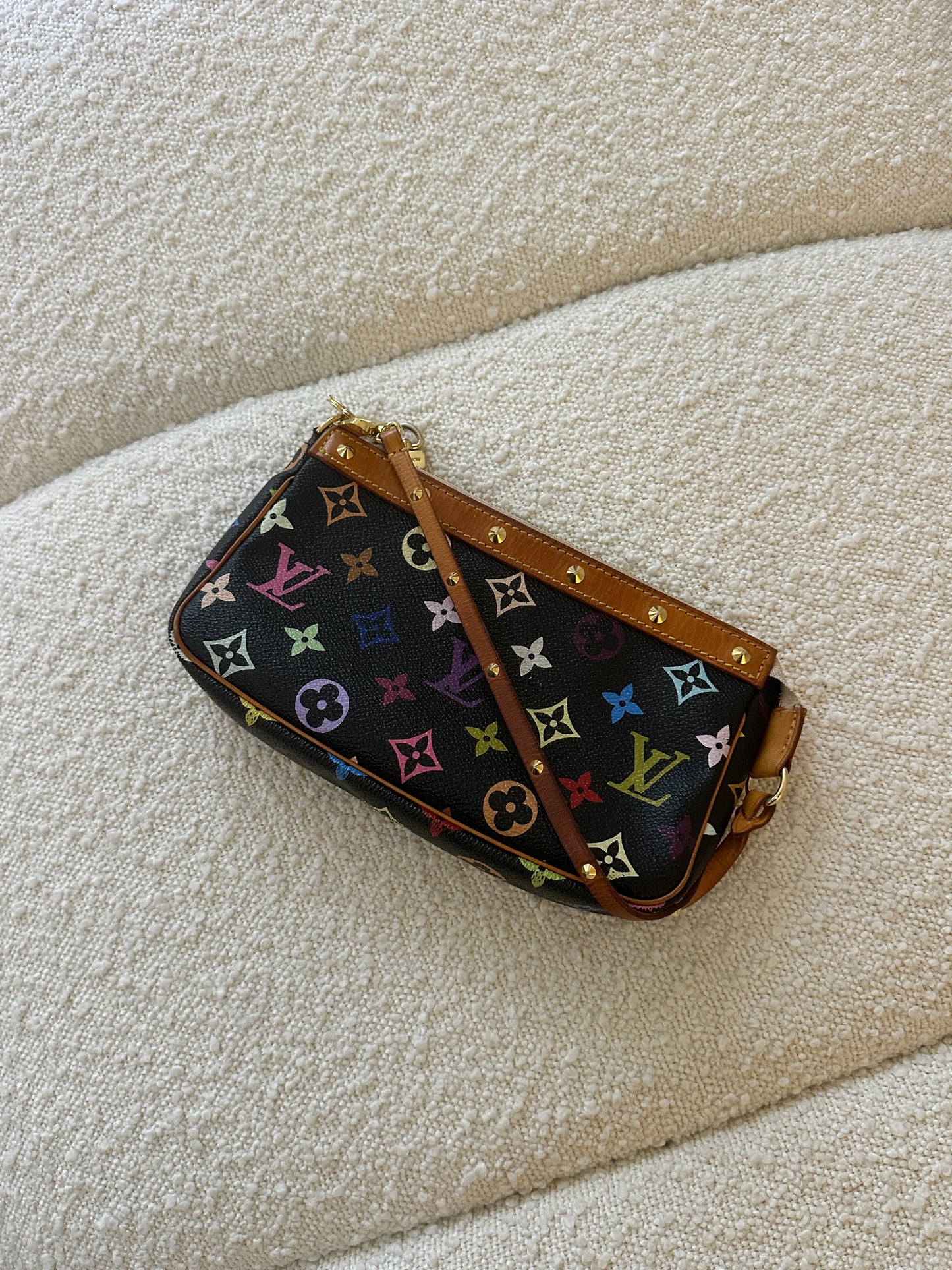 LOUIS VUITTON MULTICOLOUR  BLACK POCHETTE