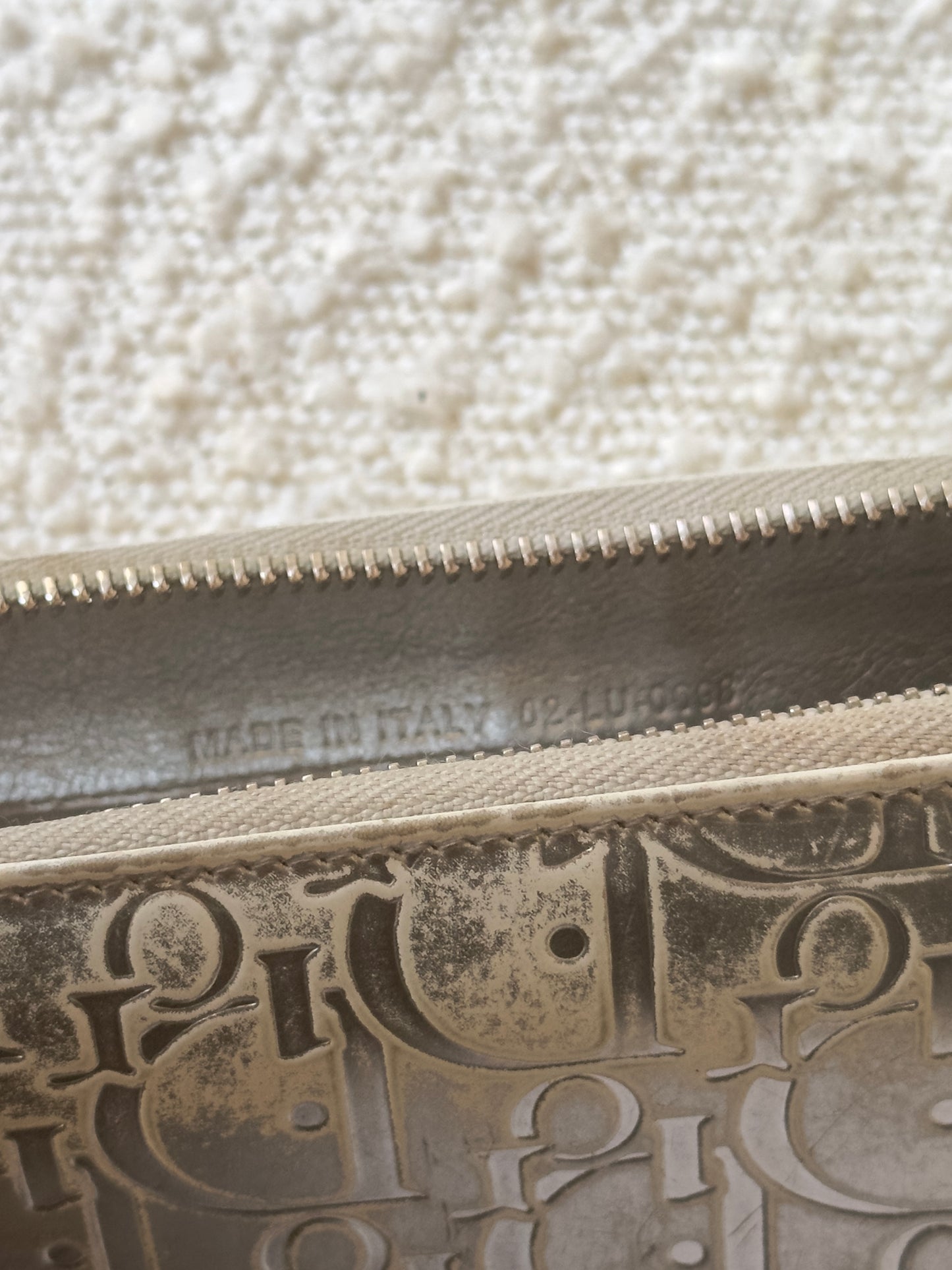 DIOR SILVER DIORISSIMO ZIP WALLET