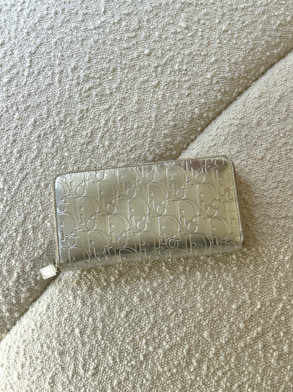 DIOR SILVER DIORISSIMO ZIP WALLET