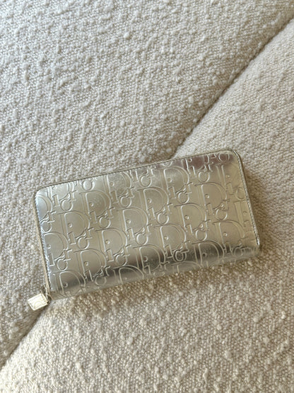 DIOR SILVER DIORISSIMO ZIP WALLET