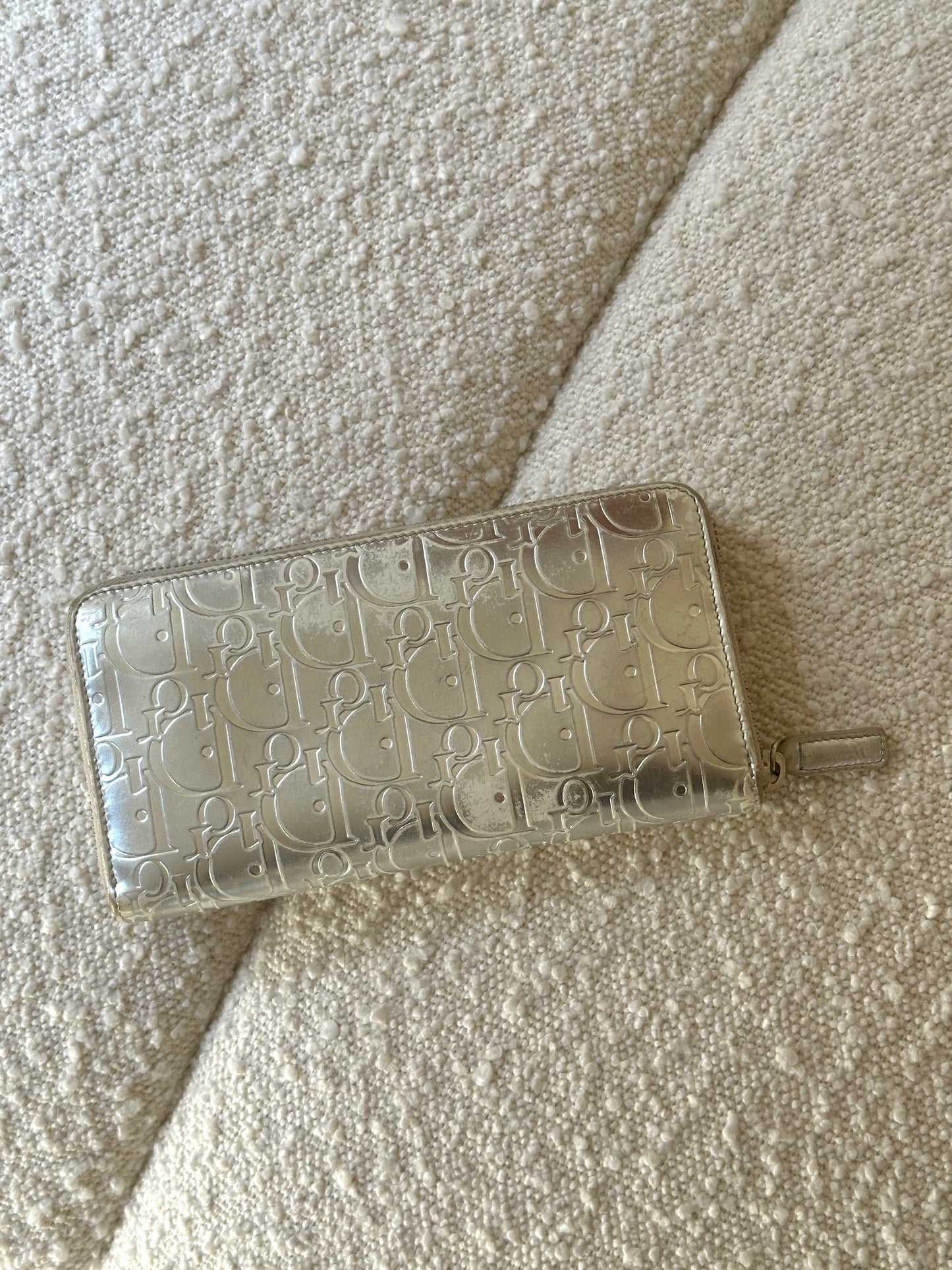 DIOR SILVER DIORISSIMO ZIP WALLET