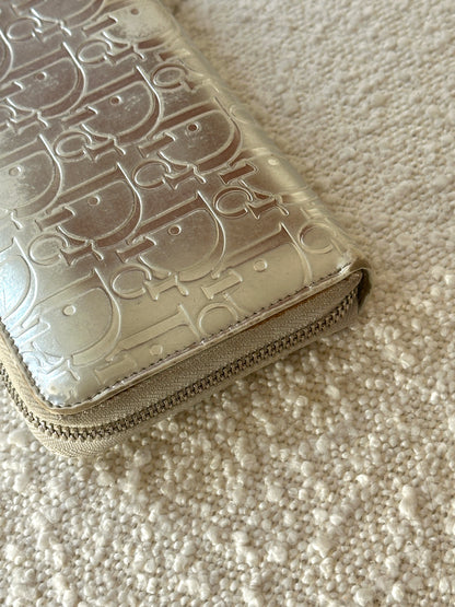 DIOR SILVER DIORISSIMO ZIP WALLET