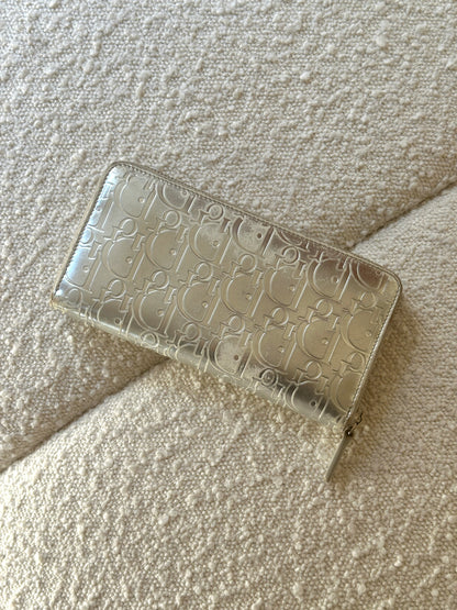 DIOR SILVER DIORISSIMO ZIP WALLET