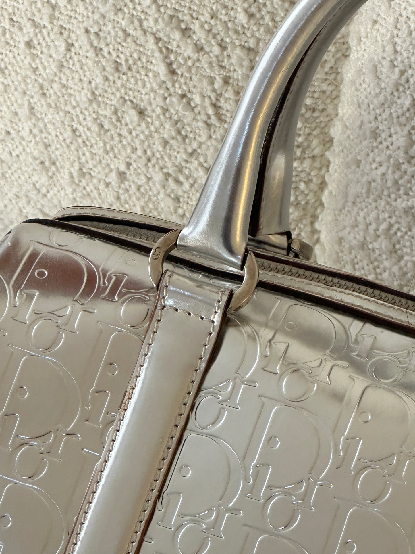 DIOR SILVER DIORISSIMO BOSTON BAG