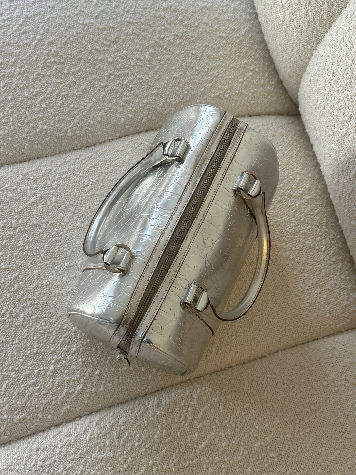 DIOR SILVER DIORISSIMO BOSTON BAG