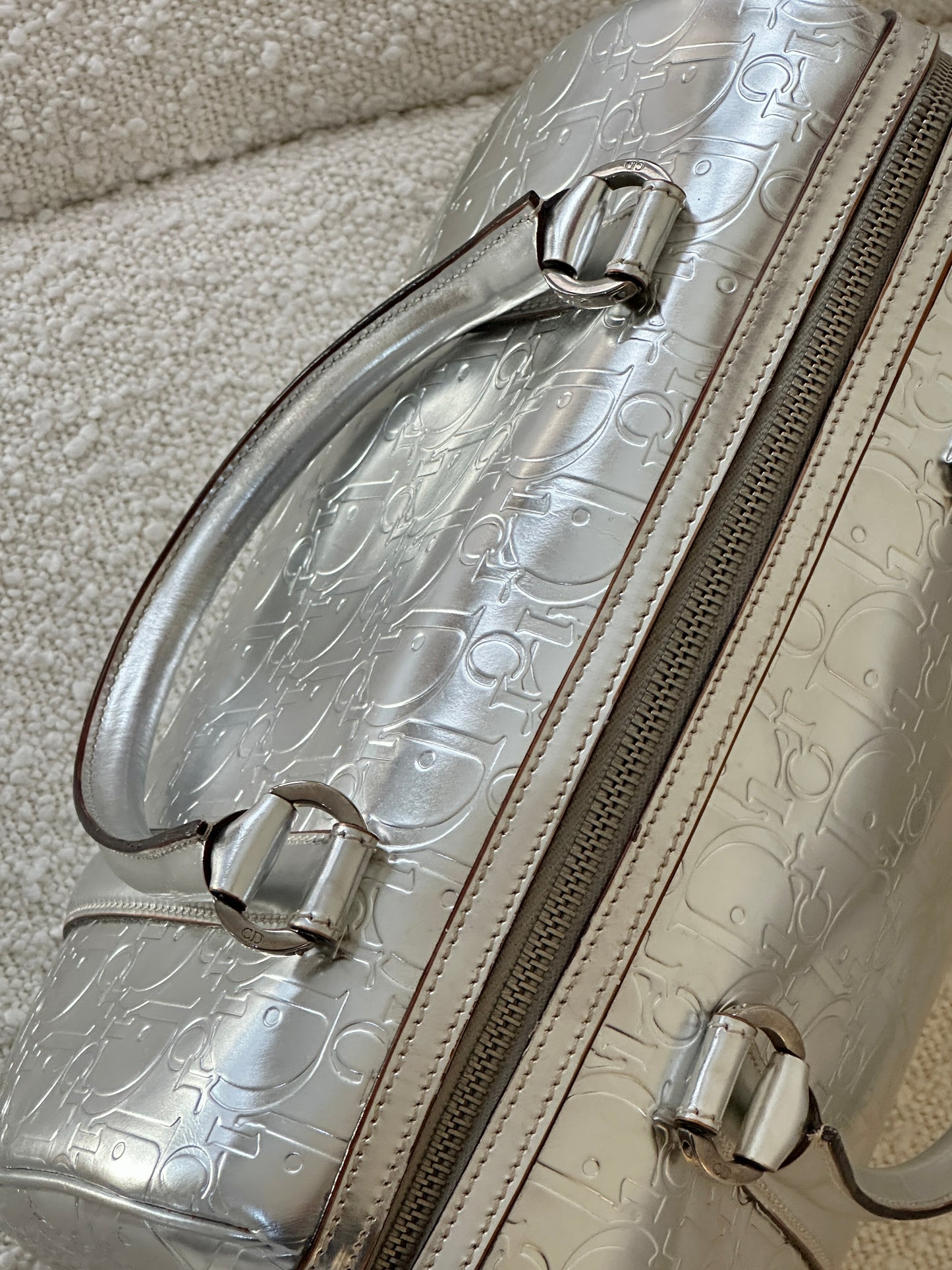 DIOR SILVER DIORISSIMO BOSTON BAG