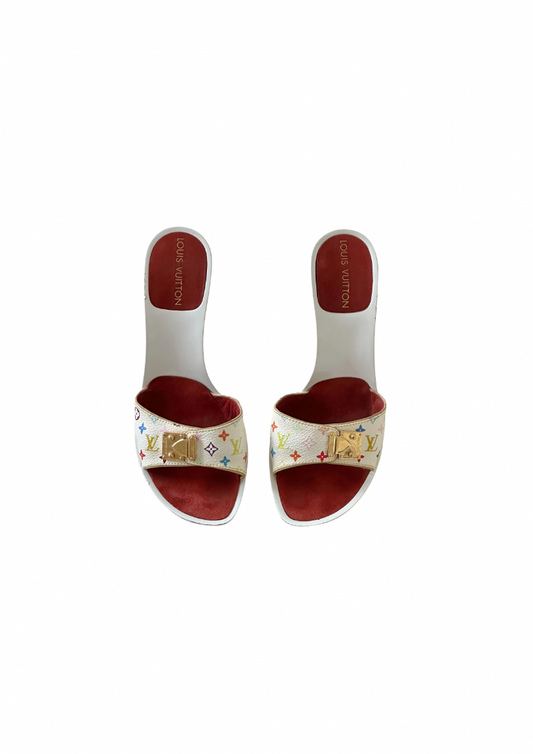 LOUIS VUITTON MURAKAMI MULTICOLOR HEELS
